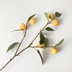 레몬트리 조화 부쉬 과일 나뭇가지 유주나무 화병 인테리어 소품