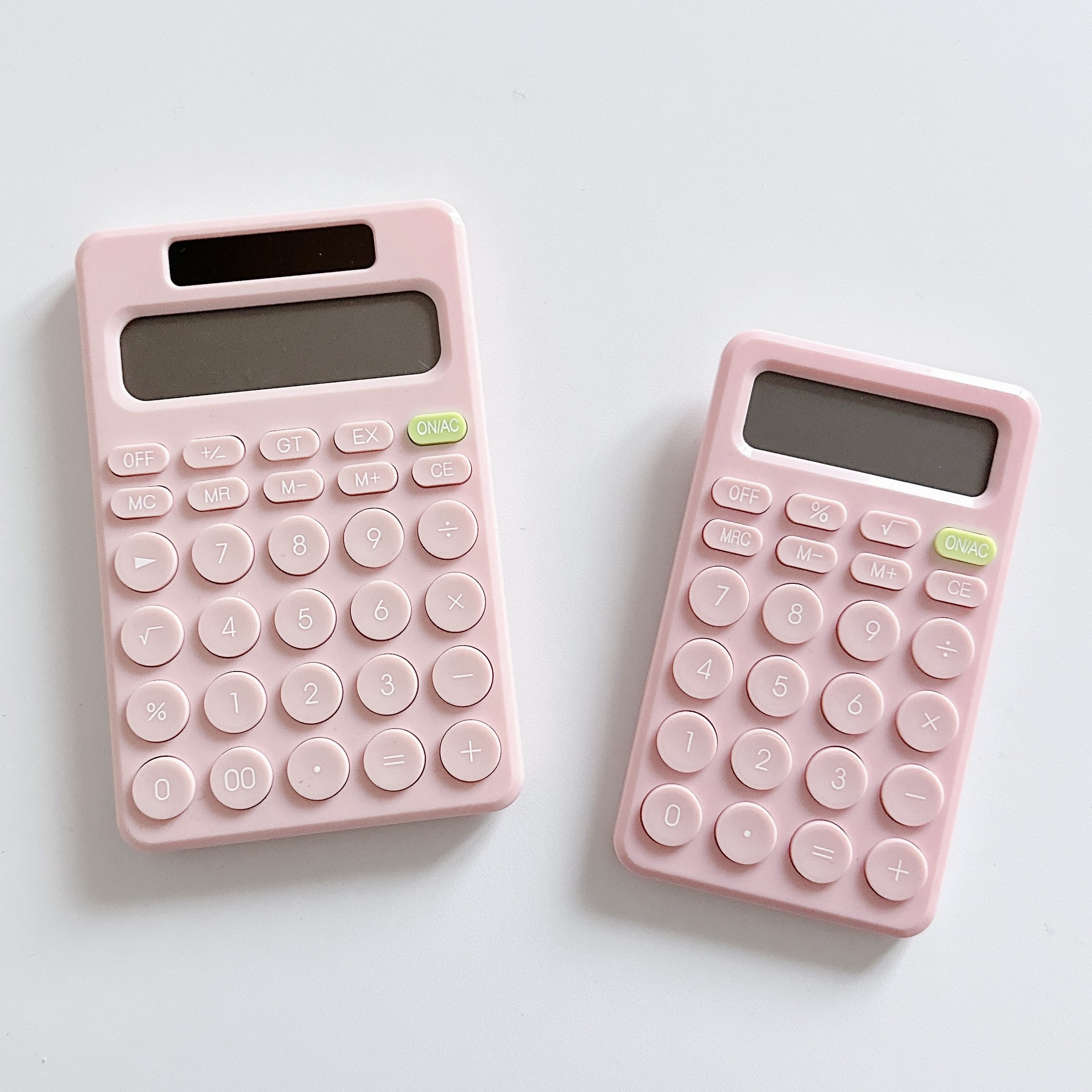 바이에스컴퍼니 핑크 전자 계산기 사무용 매장 휴대용 예쁜 계산기 인테리어소품